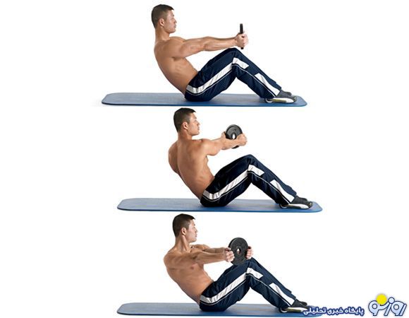 ورزش شکم و ساخت سیکس پک پهلو دراز نشست