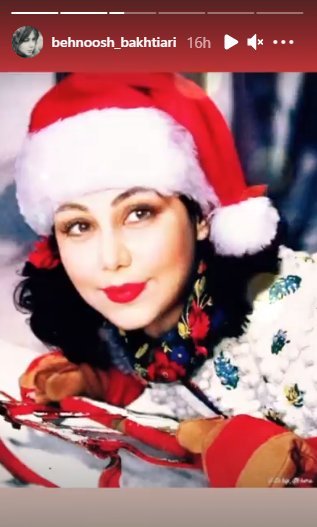 بهنوش بختیاری این بار در لباس کریسمس + عکس