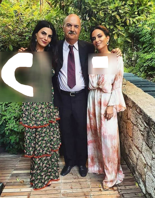 همسر و دختران بی حجاب ایرج طهماسب/عکس