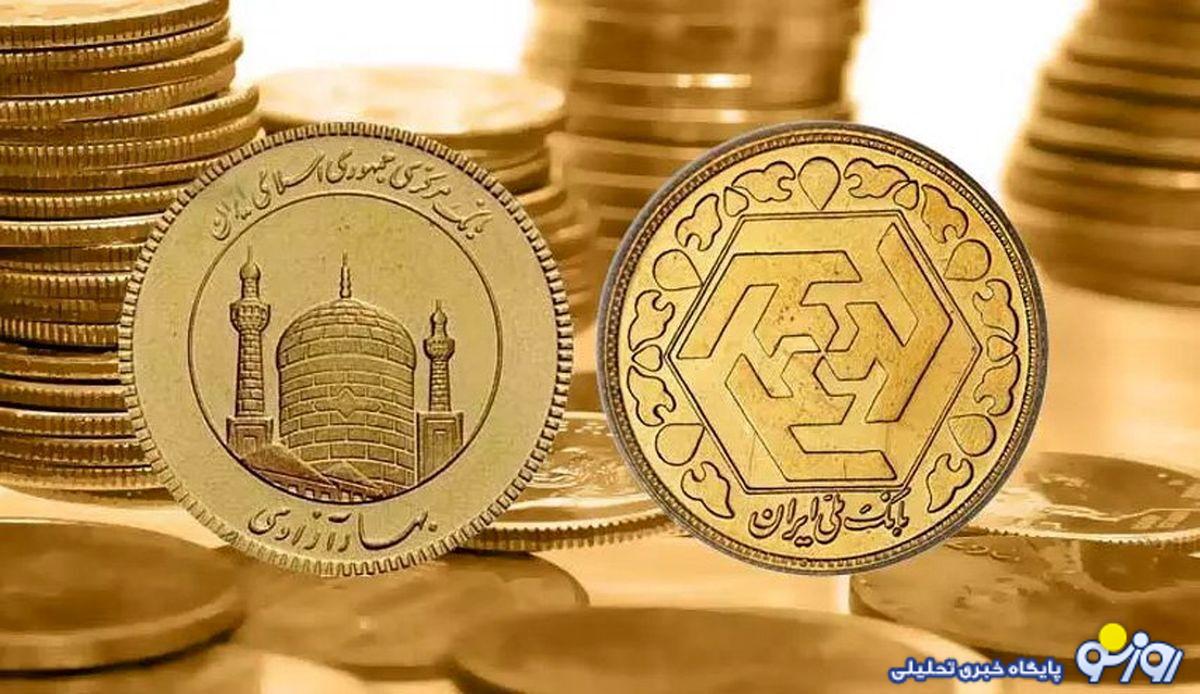 قیمت سکه، نیمسکه، ربعسکه امروز ۱۷ دیماه۱۴۰۳؛ سکه بهار آزادی در کانال جدید قرار گرفت قیمت سکه، نیمسکه، ربعسکه امروز ۱۷ دیماه۱۴۰۳؛ سکه بهار آزادی در کانال جدید قرار گرفت