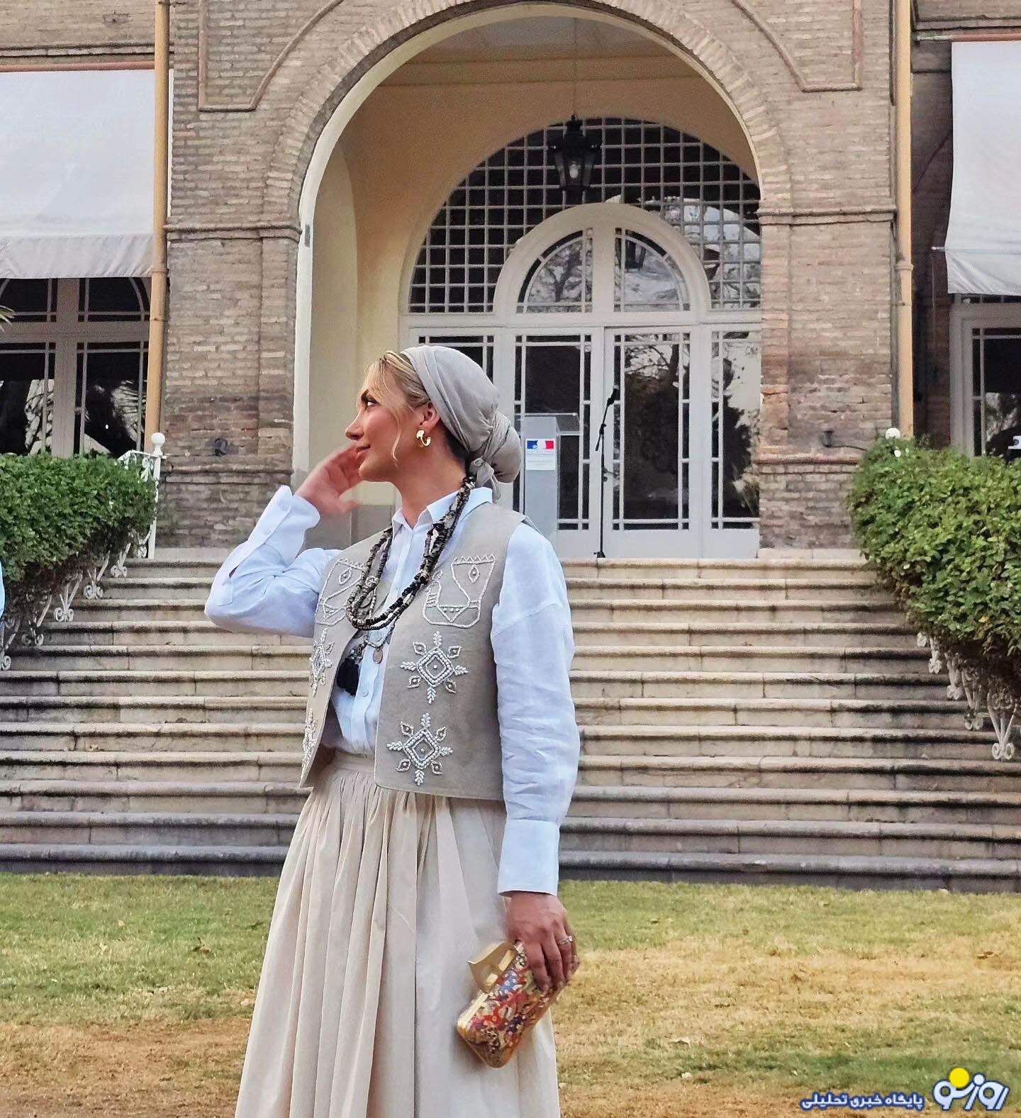 استایل شیک همسر بهرام رادان در سفارت فرانسه+ عکس استایل شیک همسر بهرام رادان در سفارت فرانسه+ عکس