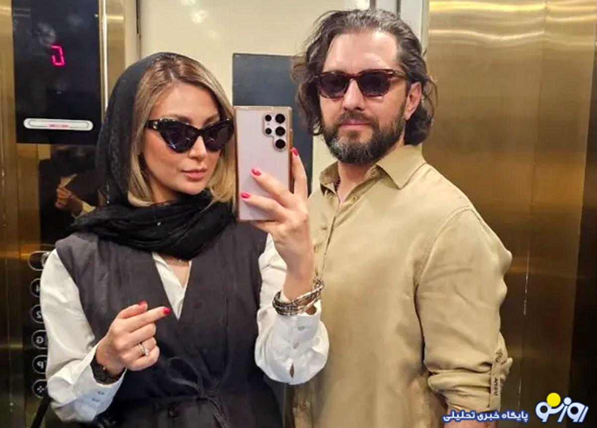 تصاویر یلدایی توامان کریسمسی همسر بهرام رادان