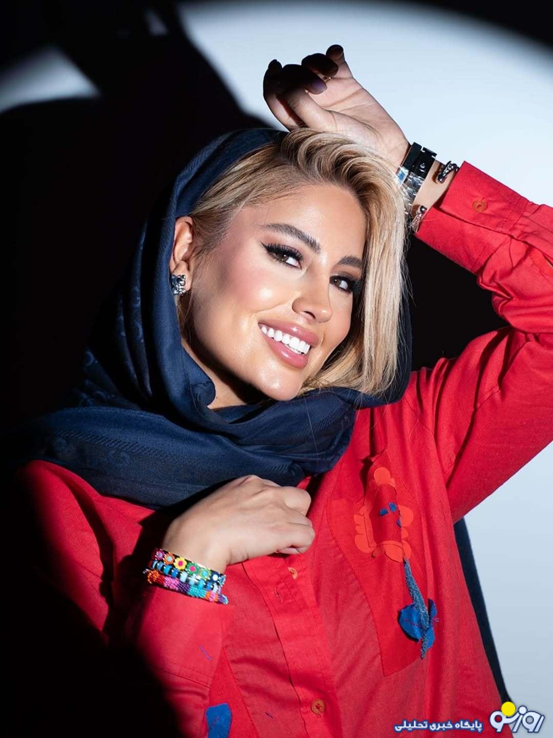 شکست رنگ‌ها در اینستاگرام:همسر خواننده محبوب فرد با استایل جدید/عکس