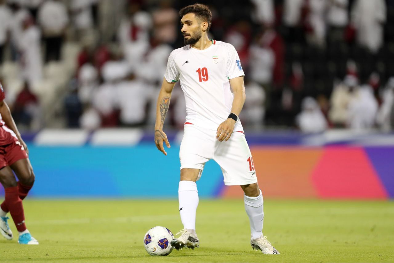 عارف آقاسی مدافع میانی سابق تراکتور و حال حاضر تیم ملی ایران و استقلال تهران - لیگ برتر ایران - جام جهانی 2026