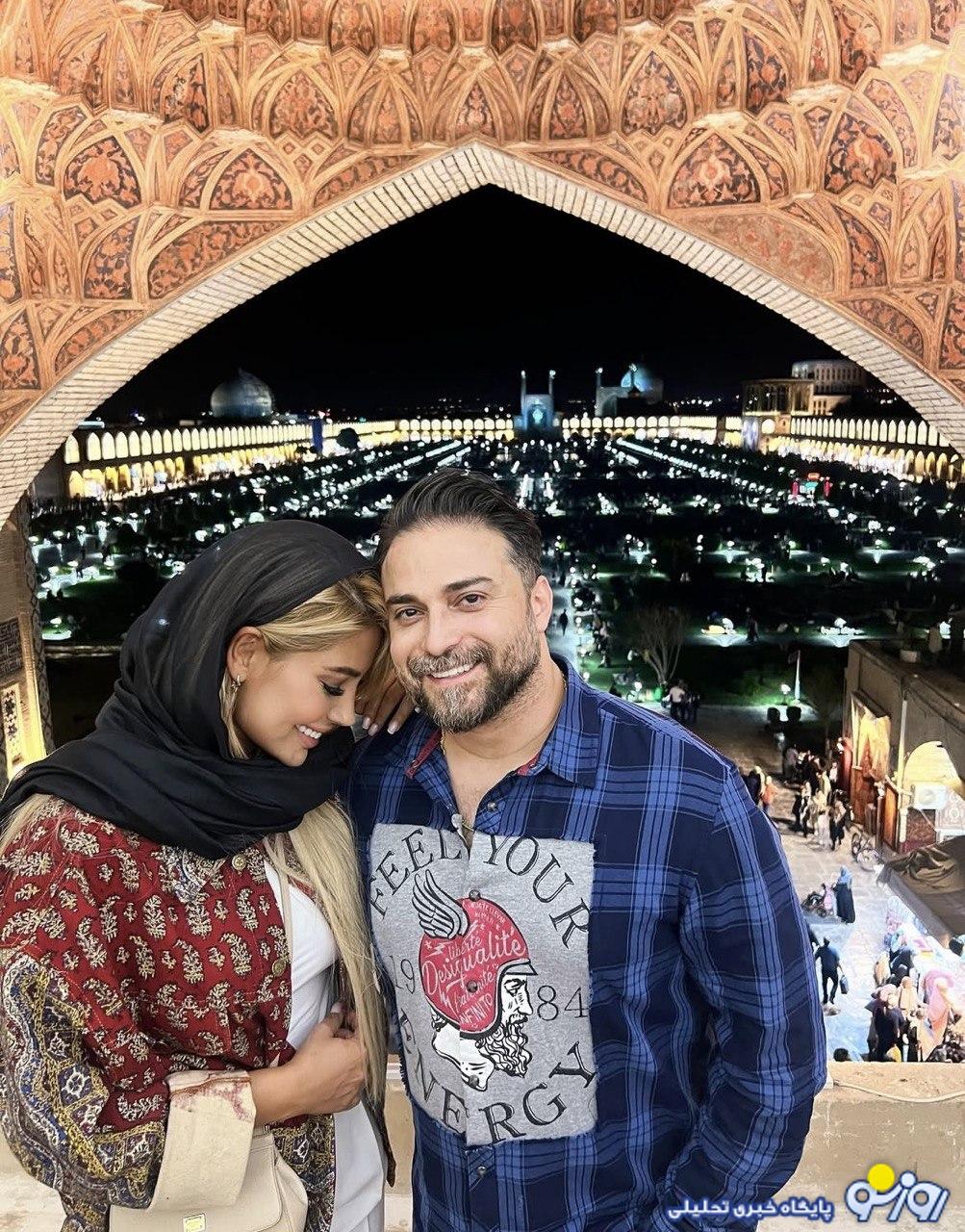 همسر بابک جهانبخش در سالگرد ازدواجشان با انتشار این عکس ها غوغا کرد/عکس