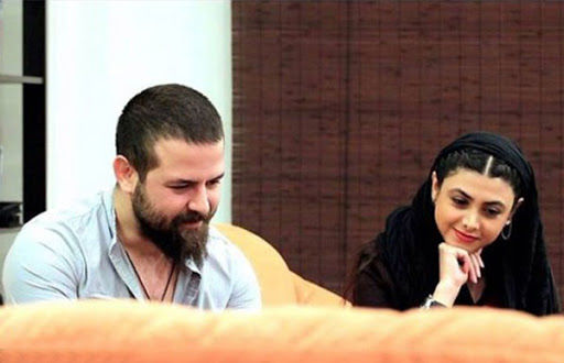 آزاده صمدی و همسرش