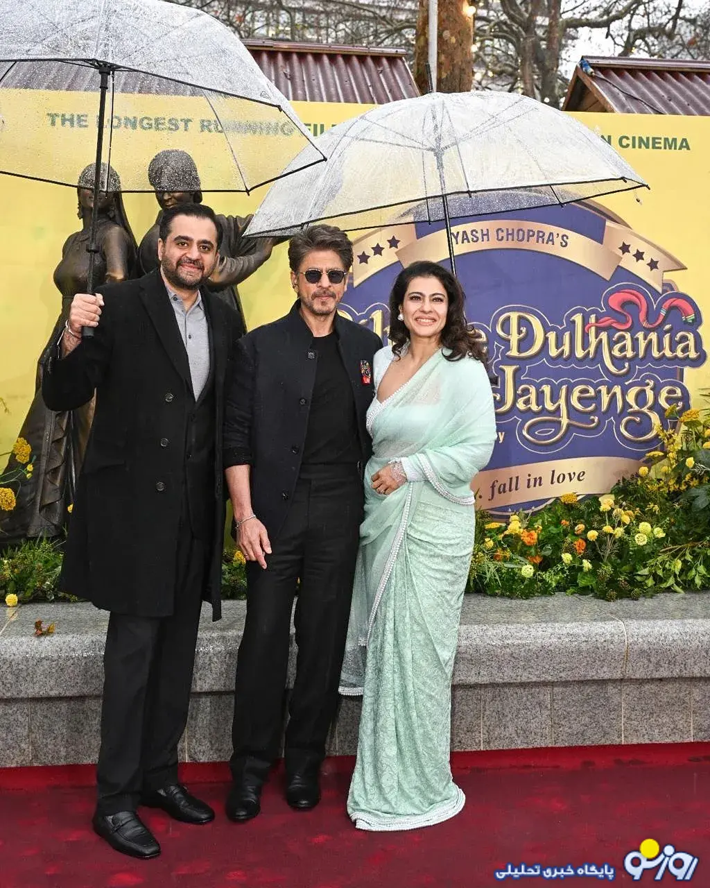 شاهرخ خان و کاجول، از مجسمههای خودشان در لندن رونمایی کردند شاهرخ خان و کاجول، از مجسمههای خودشان در لندن رونمایی کردند