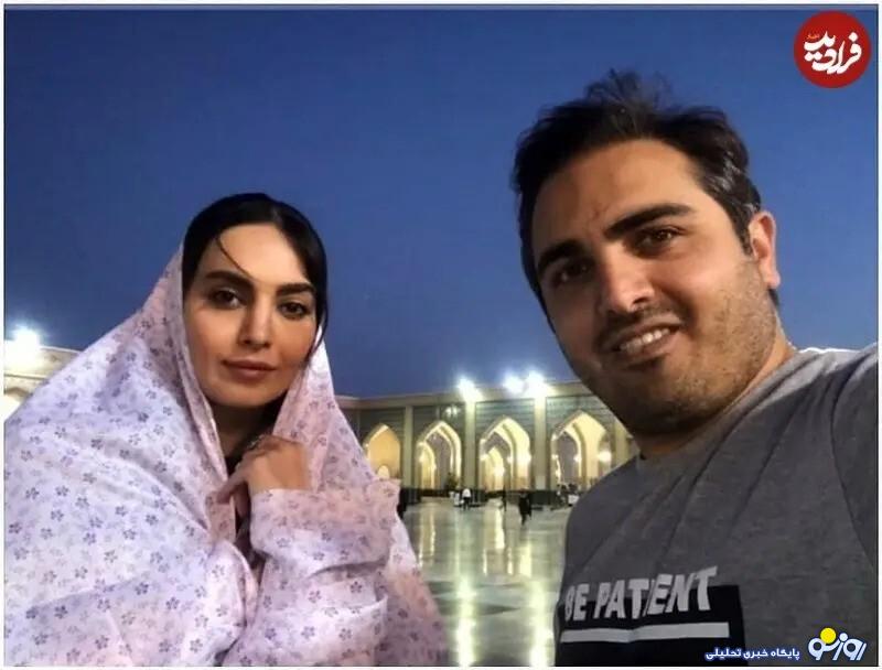 چهره مارال سریال آنام با چادر نماز در حرم امام رضا چهره مارال سریال آنام با چادر نماز در حرم امام رضا